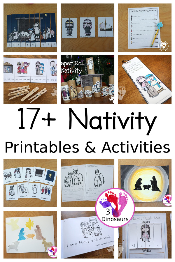 Nativity Activities & Printables on 3Dinosaurs.com