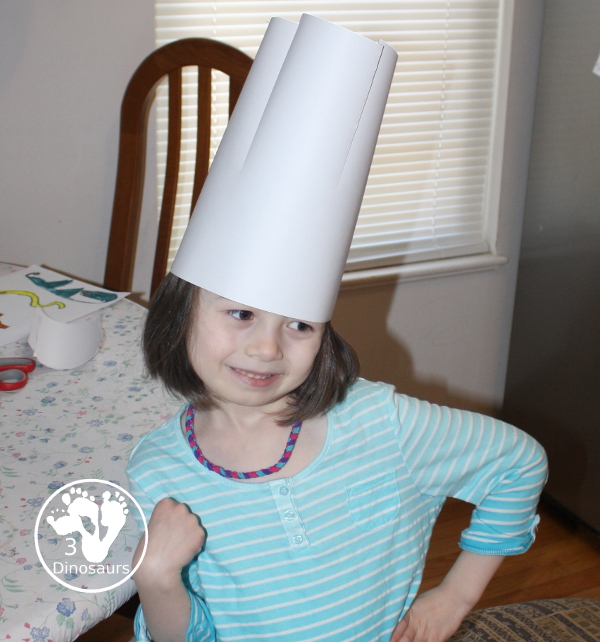 Cotton Ball Wigs - a fun craft to make for Presidents Day or for the American Revolution with kids. - 3Dinosaurs.com