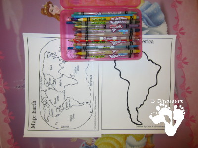 Maps & Globe Learning with Printables - 3Dinosaurs.com