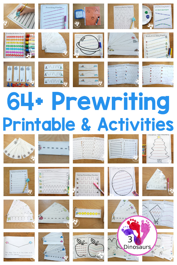 Prewriting Printables and Activities