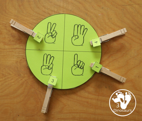 Free Romping & Roaring Number 1,2 , 3, 4 Review Pack with a mix of hands-on and no-prep number worksheets in black and white that work on review numbers 1, 2, 3, 4 - 3Dinosaurs.com