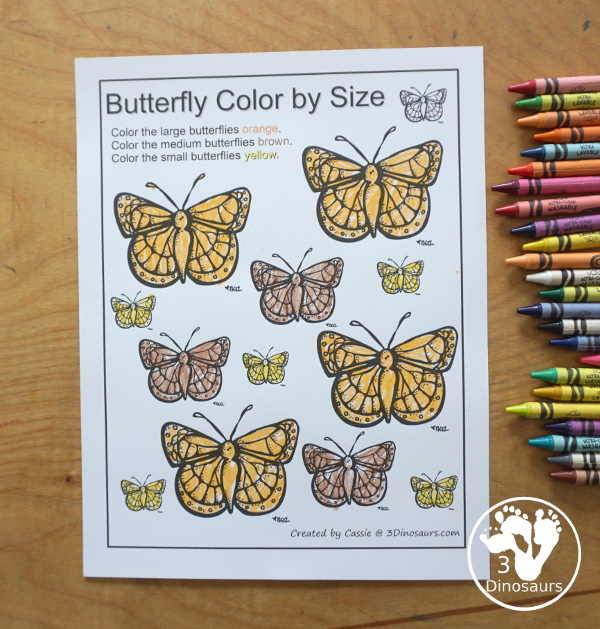 Free Life Cycle of a Butterfly Pack - a 70 page prek and kindergarten and 32 page tot and preschool pack with load of life cycle of butterfly for monarch with different pictures and activities around butterflies - 3Dinosaurs.com