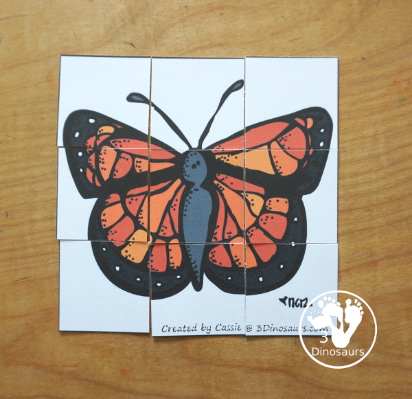 Free Life Cycle of a Butterfly Pack - a 70 page prek and kindergarten and 32 page tot and preschool pack with load of life cycle of butterfly for monarch with different pictures and activities around butterflies - 3Dinosaurs.com