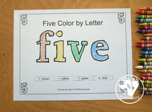Free Romping and Roaring Number 5 Knight Theme Pack with number 5 worksheets, number 5 puzzles, number 5 handwriting, number 5 dot marker worksheets and more for PreK and kindergarten age kids with a castle and knight theme. - 3Dinosaurs.com