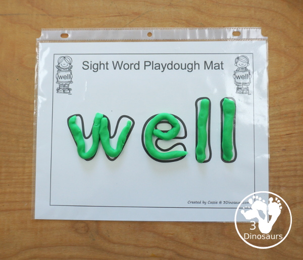 Free Romping & Roaring Primer Sight Words: Well, Went, What, White - you have 6 pages for each sight word that work on learning the sight word in different ways with reading, writing, and finding. 3Dinosaurs.com