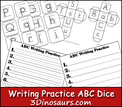 Writing ABC Dice