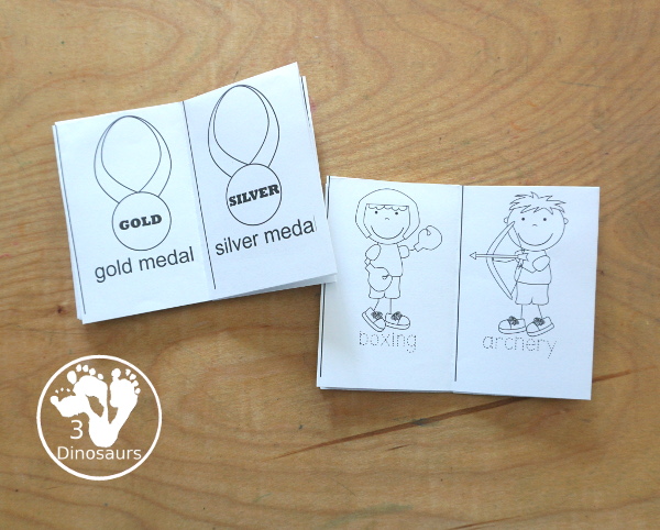 Free Summer Olympics Tot Printables - fill in the missing pattern worksheets work on AB and ABC pattern for kids - 3Dinosaurs.com