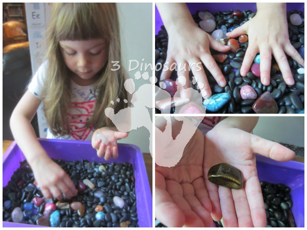 Rock Sensory Bin - 3Dinosaurs.com