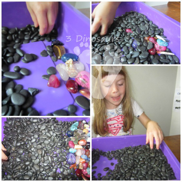 Rock Sensory Bin - 3Dinosaurs.com