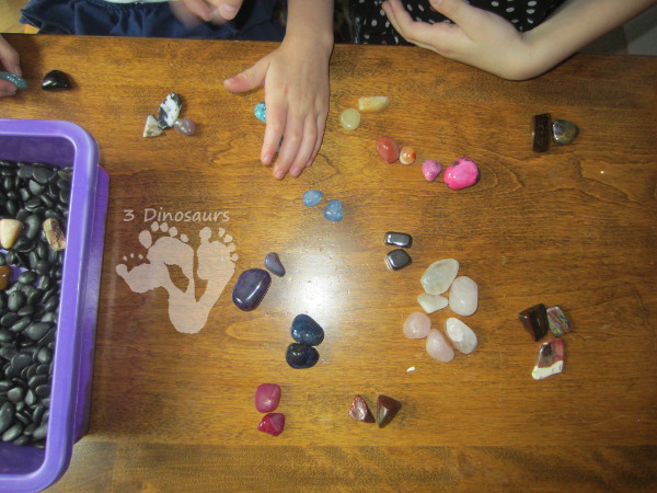 Rock Sensory Bin - 3Dinosaurs.com