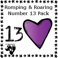 Romping & Roaring Number 13 Pack - 3Dinosaurs.com
