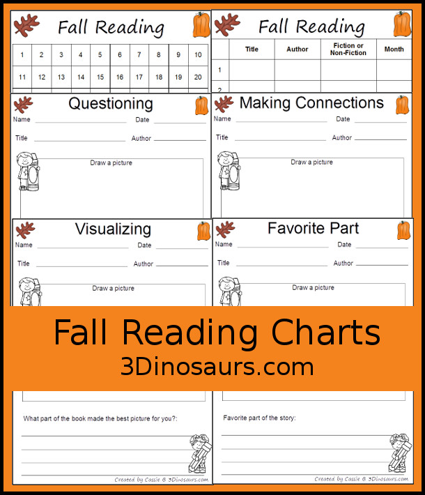 Fall Reading Charts