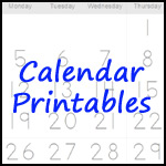 Calendar Printables