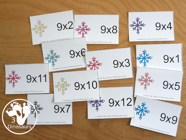 Snowflake Multiplication Worksheet