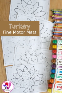 Free Turkey Fine Motor Mats