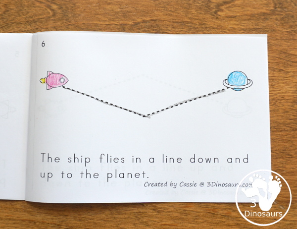 Space Activities Pack for Prewriting, Shapes, ABCs, and Numbers - 189 pages of activities with no-prep worksheets, easy reader books, clip cards and tracing strips. All to help have fun with planets, rockets and moons in easy to prepare pages and hands-on activities - 3Dinosaurs.com