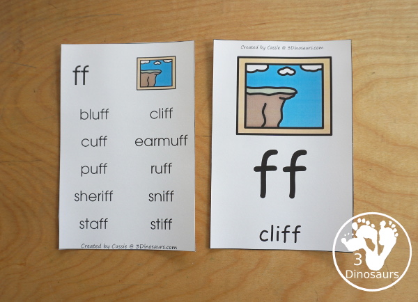 12+ Double Consonant Printables - with no-prep double consonant printables, double consonant book printables, double consonant ladders printables, double consonant playdough mat printables and more working on when you have two letters together that are the same with ff, ll, ss, and zz - 3Dinosaurs.com