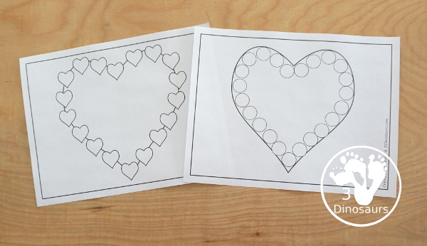 Free Heart Fine Motor Printables For Valentine 