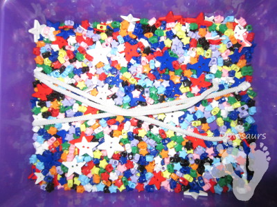 Star Sensory Bin - 3Dinosaurs.com