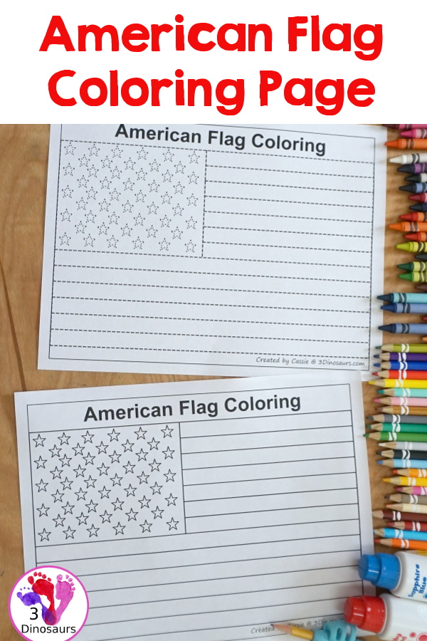 free american flag coloring pages