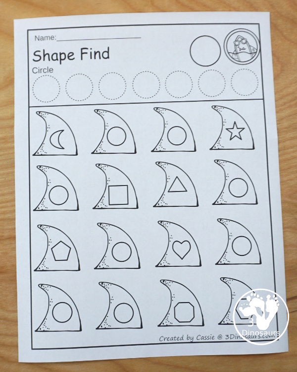 Baby Shark Shapes For Kids