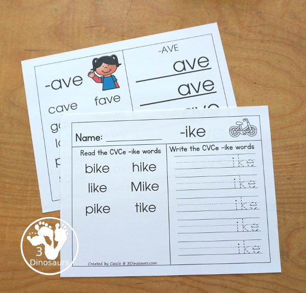 CVCe Word Family Wall Cards & Ladder Set: -ace, -age, -ake, -ale, -ame, -ane, -ape, -ase, -ate, -ave, -ice, -ide, -ife, -ike, -ile, -ime, -ine, -ipe, -ise, -ite, -obe, -ode, -oke, -ole, -ome, -one, -ope, -ose, -ote, -ube, -ude, -ule, -une - - 3Dinosaurs.com