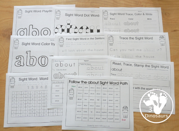 romping-roaring-third-grade-sight-word-packs-all-41-sight-words-3