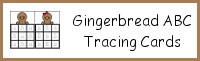 Gingerbread ABC Tracing Cards