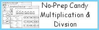 No-Prep Candy Themed Multiplication & Division