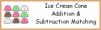 Ice Cream Cone Addition & Subtraction Matching Math Facts