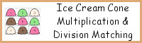 Multiplication & Division Ice Cream Cone Math Facts