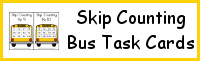 Skip Counting: Bus Theme Task Cards