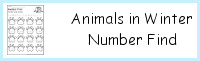 Animals in Winter Number Find