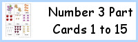 Number 3 Part Cards 1 to 15