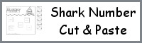 Shark Cut and Paste Numbers Worksheet