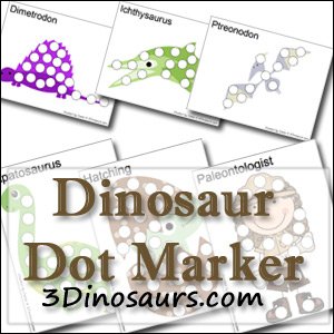 dinosaur dot marker printable