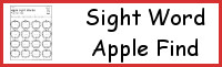 Sight Word Apple Find