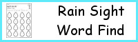 Sight Word Rain Find