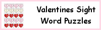 Valentines Sight Word Puzzles