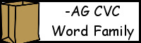 CVC Word Family Printables: -AG