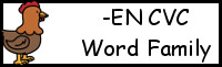 CVC Word Family Printables: -EN