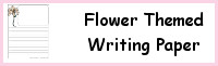 Flower Themed Writing Paper