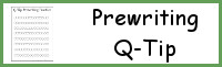 Prewriting Q-Tip Printables