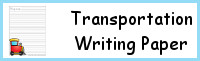 Transportation Themed Writing Paper